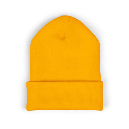 Embroidered 'Midnight State' Cuffed Beanie — Cozy Winter Knit Hat
