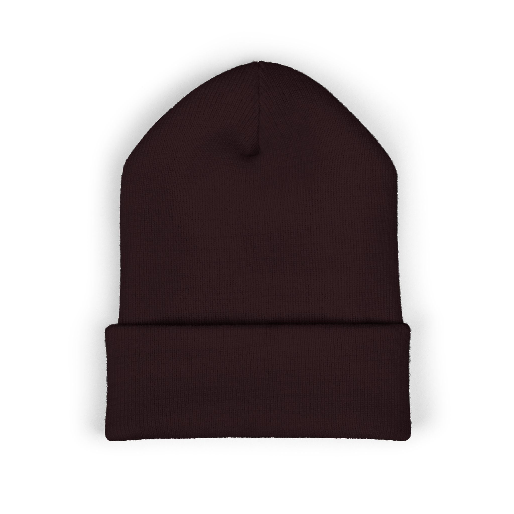 Embroidered 'Midnight State' Cuffed Beanie — Cozy Winter Knit Hat