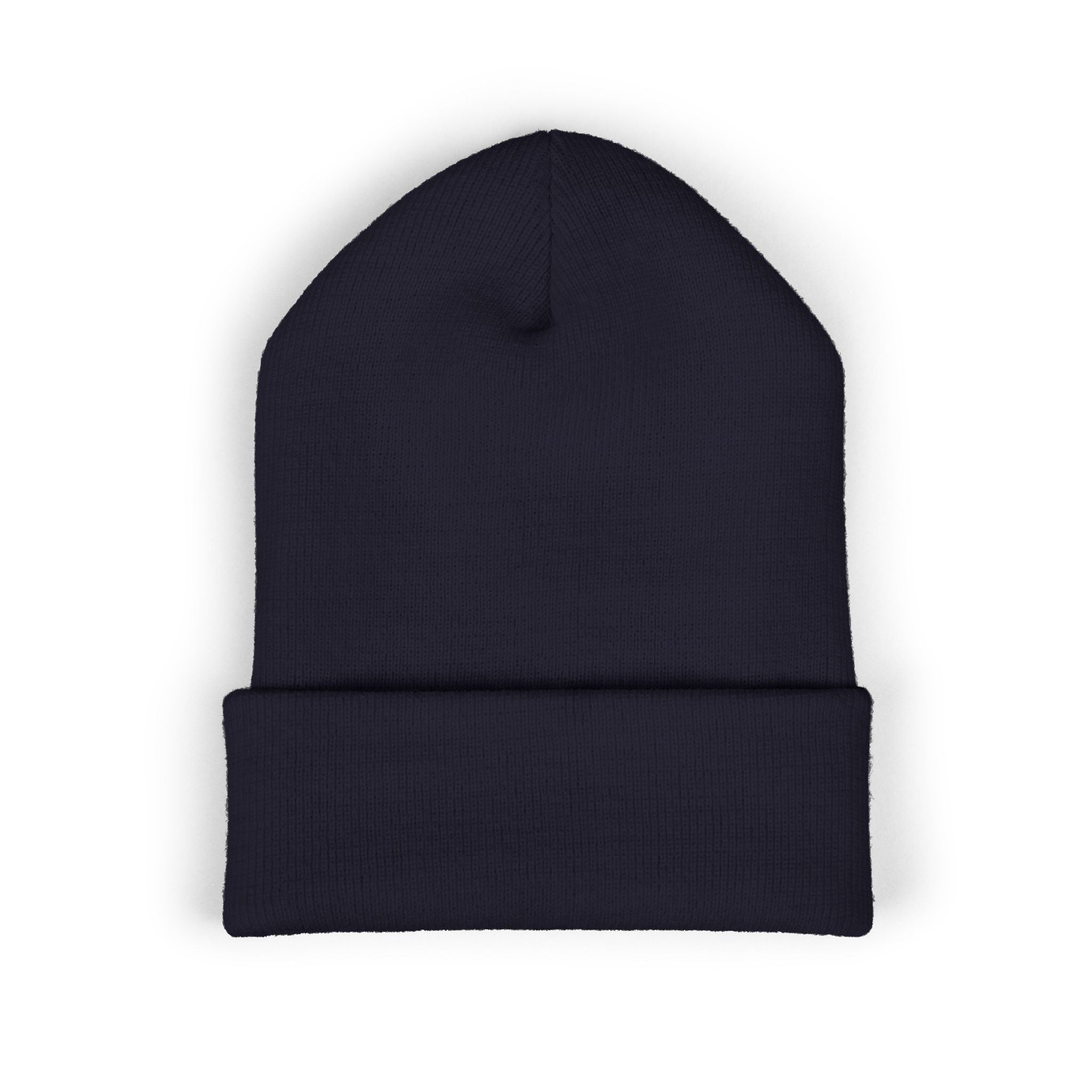 Embroidered 'Midnight State' Cuffed Beanie — Cozy Winter Knit Hat